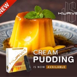 รสชาติของ Cream Pudding มอบความหวานหอมละมุนแบบครีมพุดดิ้งที่นุ่มนวลและมีความเข้มข้น การสูบ KS KURVE POD รส Cream Pudding จะทำให้คุณรู้สึกเหมือนกำลังลิ้มรสขนมหวานที่ทำจากนมสดใหม่ทุกคำ สูบได้ไม่มีเบื่อและเพลิดเพลินกับความหวานละมุนของครีมพุดดิ้งตลอดวัน